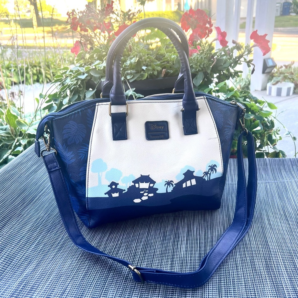 Loungefly Disney Lilo & Stitch Dark Blue Satchel Bag